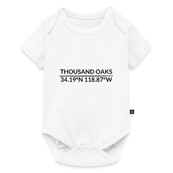 Thousand Oaks California USA Coordinates - Baby Premium short-sleeve bodysuit - white - Front