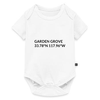 Garden Grove, California, USA Coordinates - Baby Premium short-sleeve bodysuit - white - Front