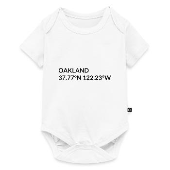 Oakland California United States Coordinates - Baby Premium short-sleeve bodysuit - white - Front