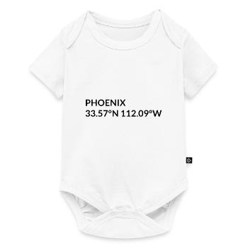 Coordonnées Phoenix, Arizona, États-Unis - Body à manches courtes Premium Bébé - blanc - Devant