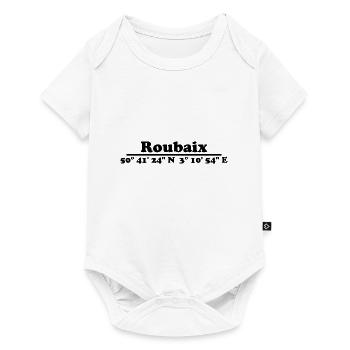 Coordonnées de Roubaix - Body à manches courtes Premium Bébé - blanc - Devant