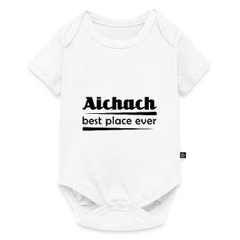 Aichach - Stadt best place ever - Baby Premium Kurzarmbody - Weiß - Vorne