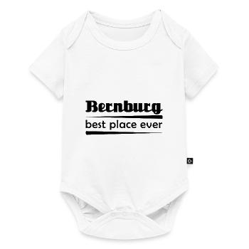 Bernburg - Stadt best place ever - Baby Premium Kurzarmbody - Weiß - Vorne