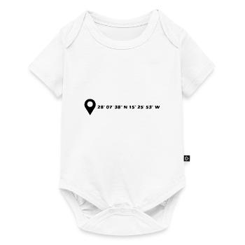 Las Palmas de Gran Canaria coordinates - Baby Premium short-sleeve bodysuit - white - Front