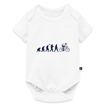 Evolution of cycling - Baby Premium short-sleeve bodysuit - white - Front