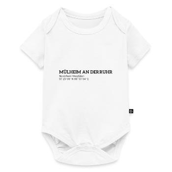 Mülheim an der Ruhr North Rhine-Westphalia Coordinates - Baby Premium short-sleeve bodysuit - white - Front