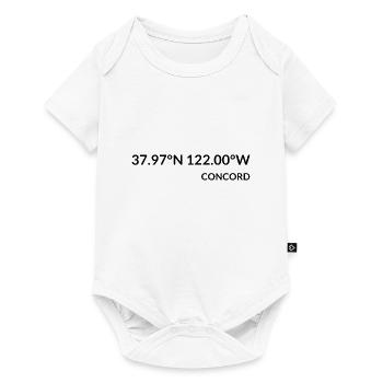 Concord California USA Coordinates - Baby Premium short-sleeve bodysuit - white - Front