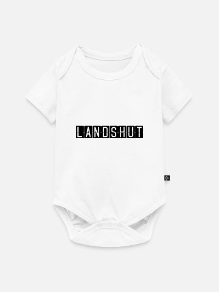 Landshut Flughafentafel - Baby Premium Kurzarmbody - Weiß