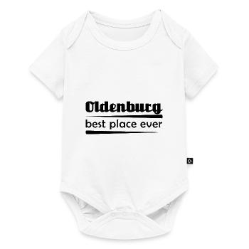 Oldenburg - Stadt best place ever - Baby Premium Kurzarmbody - Weiß - Vorne