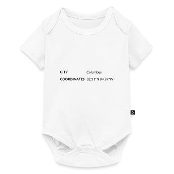 les coordonnées de Columbus, Géorgie, États-Unis - Body à manches courtes Premium Bébé - blanc - Devant