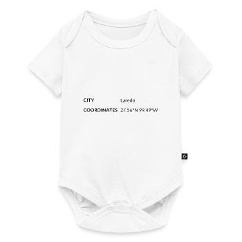 les coordonnées de Laredo, Texas, États-Unis - Body à manches courtes Premium Bébé - blanc - Devant