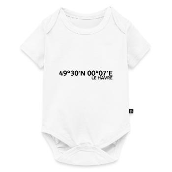 Le Havre Coordinates - Baby Premium short-sleeve bodysuit - white - Front