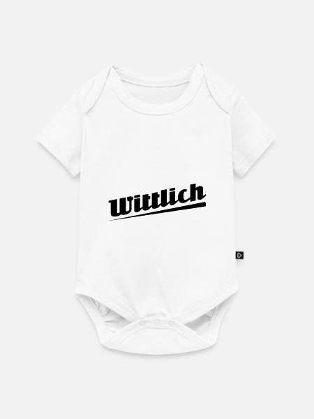 Wittlich - Textdesign mit Stadtnamen - Baby Premium Kurzarmbody - Weiß