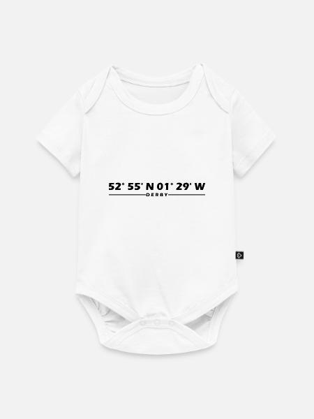 Derby Koordinaten - Baby Premium Kurzarmbody - Weiß