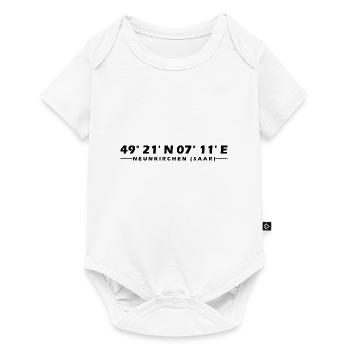 Neunkirchen (Saar) Koordinaten - Baby Premium Kurzarmbody - Weiß - Vorne
