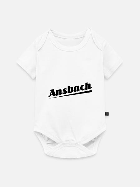 Ansbach - Textdesign mit Stadtnamen - Baby Premium Kurzarmbody - Weiß