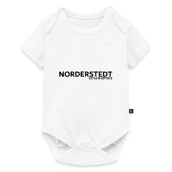 Norderstedt Koordinaten - Baby Premium Kurzarmbody - Weiß - Vorne