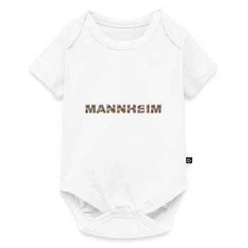 Mannheim Hund - Baby Premium Kurzarmbody - Weiß - Vorne