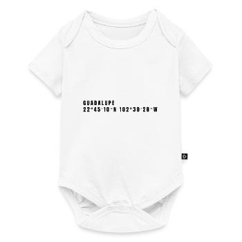 Zacatecas, Mexico Coordinates - Baby Premium short-sleeve bodysuit - white - Front