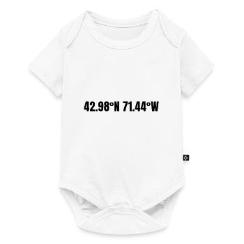 Manchester, New Hampshire, United States Coordinates - Baby Premium short-sleeve bodysuit - white - Front