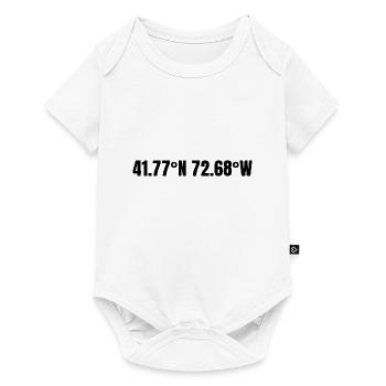 Hartford, Connecticut, USA Coordinates - Baby Premium short-sleeve bodysuit - white - Front