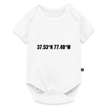 Coordonnées Richmond, Virginie, États-Unis - Body à manches courtes Premium Bébé - blanc - Devant