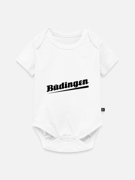 Büdingen - Textdesign mit Stadtnamen - Baby Premium Kurzarmbody - Weiß