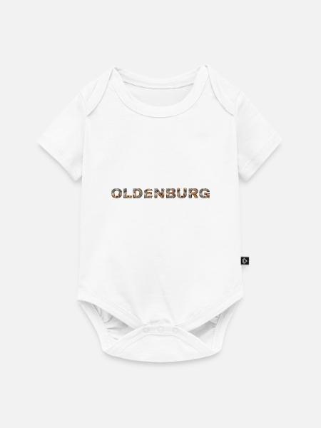 Oldenburg Hund - Baby Premium Kurzarmbody - Weiß