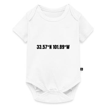 Lubbock Texas USA Coordinates - Baby Premium short-sleeve bodysuit - white - Front