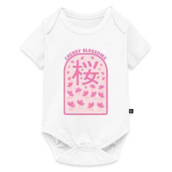 Cherry blossoms Sakura - Baby Premium short-sleeve bodysuit - white - Front