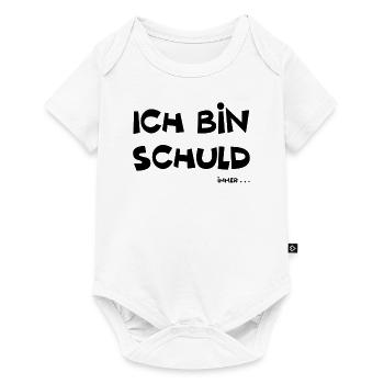 Ich bin schuld lustiger Spruch - Baby Premium Kurzarmbody - Weiß - Vorne