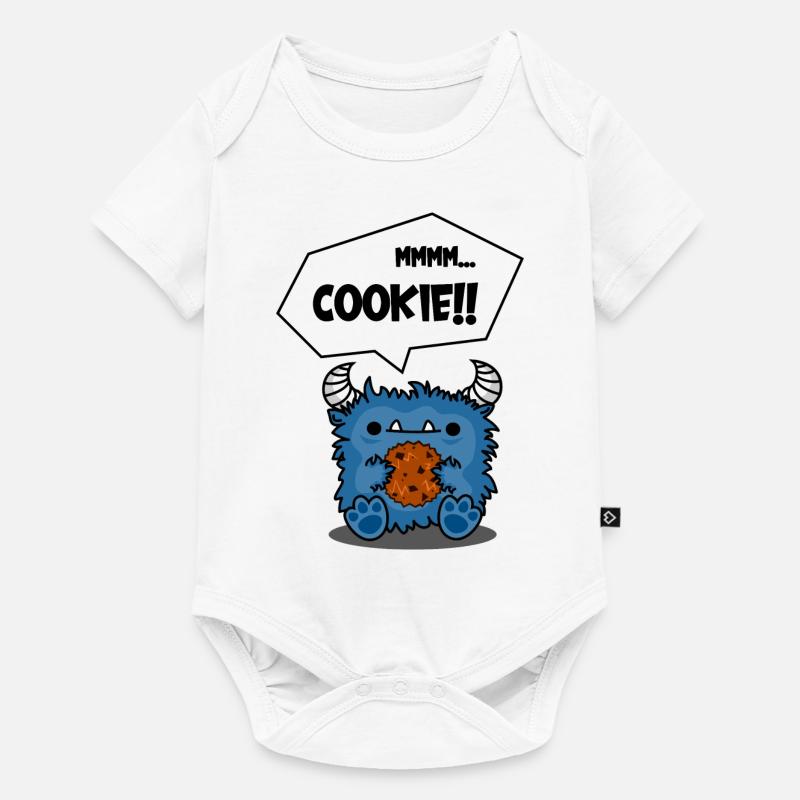 Cookie Monsta - Body à manches courtes Premium Bébé - blanc
