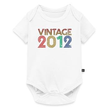 Retro Vintage 2012 - 11 Years Old Birthday Present - Baby Premium short-sleeve bodysuit - white - Front