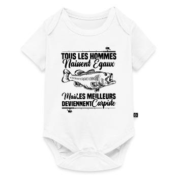 Les meilleurs deviennent carpiste - Body à manches courtes Premium Bébé - blanc - Devant