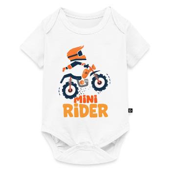rider bébé enfant motard motocross - Body à manches courtes Premium Bébé - blanc - Devant