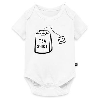Tea Shirt Funny Graphic - Baby Premium short-sleeve bodysuit - white - Front