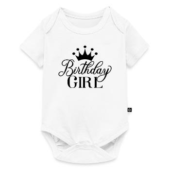 Anniversaire Fille Cool Fête d’anniversaire pour les enfants Filles - Body à manches courtes Premium Bébé - blanc - Devant