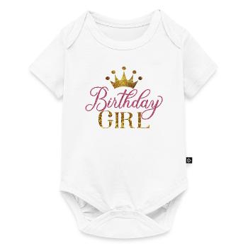 Anniversaire Fille Cool Fête d’anniversaire pour les enfants Filles - Body à manches courtes Premium Bébé - blanc - Devant