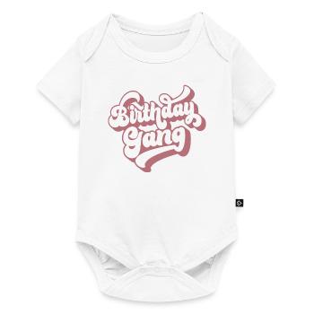 Birthday Gang Matching Group Birthday Party Gift - Baby Premium short-sleeve bodysuit - white - Front