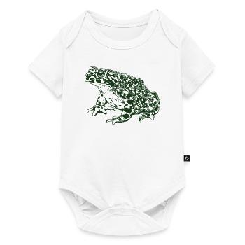 Crapaud Grenouille Graphique Amphibien Aquatique Grenouille Amoureux - Body à manches courtes Premium Bébé - blanc - Devant