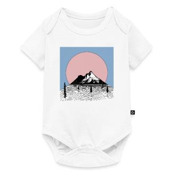 Esthétique de montagne Esthétique Graphique - Body à manches courtes Premium Bébé - blanc - Devant