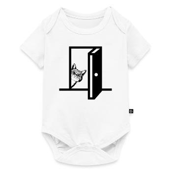 Funny Animals Cat Graphic - Baby Premium short-sleeve bodysuit - white - Front