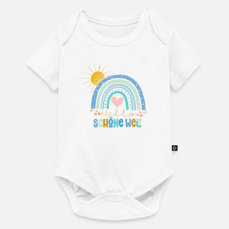 Salut tout le monde - Body à manches courtes Premium Bébé - blanc
