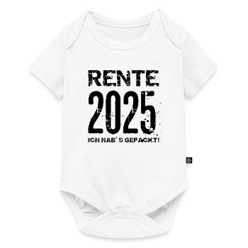 Pension 2025 Cadeau Pension 2025 Retraite Grand-père Grand-mère - Body à manches courtes Premium Bébé - blanc - Devant