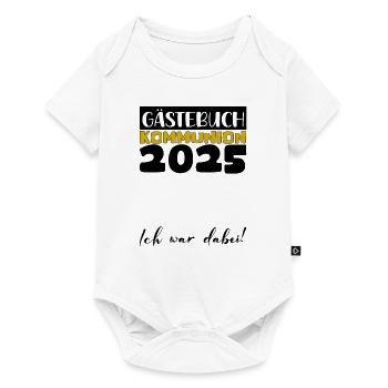 Communion 2025 Guest Book Gift Girls Boys - Baby Premium short-sleeve bodysuit - white - Front
