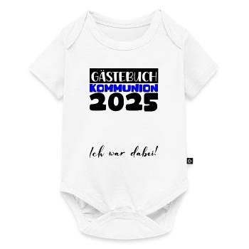 Communion 2025 Guest Book Gift Girls Boys - Baby Premium short-sleeve bodysuit - white - Front