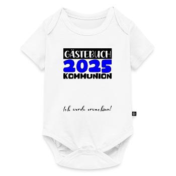 Communion 2025 Guest Book Gift Girls Boys - Baby Premium short-sleeve bodysuit - white - Front