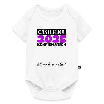 Confirmation 2025 Guestbook Decoration Girls Boys - Baby Premium short-sleeve bodysuit - white - Front