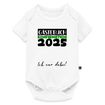 Confirmation 2025 Guest Book Decoration Girls Boys - Baby Premium short-sleeve bodysuit - white - Front