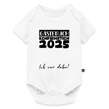 Confirmation 2025 Guest Book Decoration Girls Boys - Baby Premium short-sleeve bodysuit - white - Front